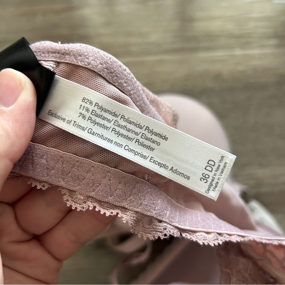 NWT Adore Me Lidia Push Up Bra 36DD Beige Blush Pink - Picture 7 of 10